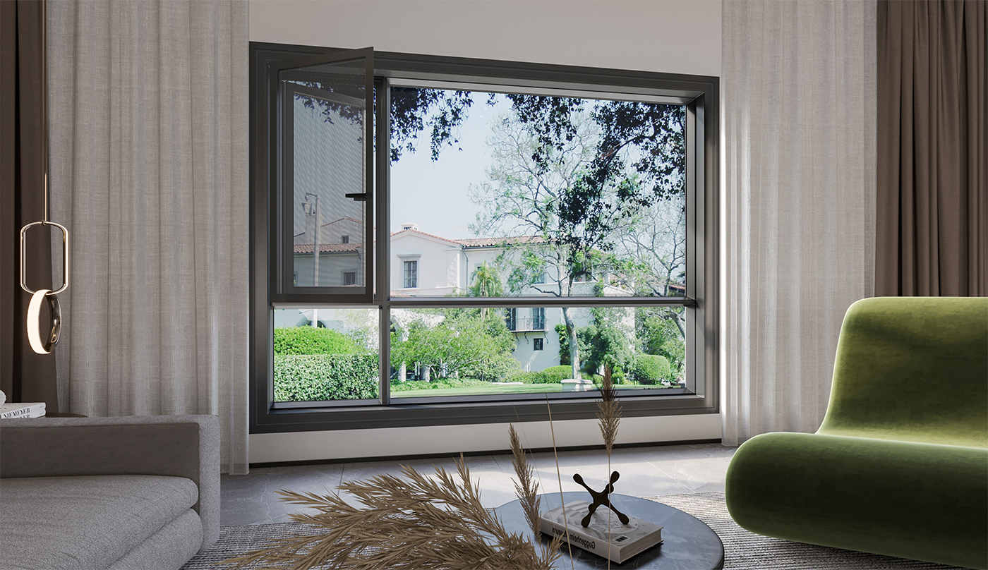 Meda GD118A Fashion Narrow Edge Outswing Window